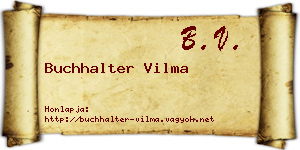 Buchhalter Vilma névjegykártya